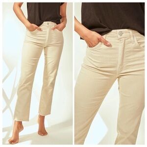 AMO corduroy jeans size 25 off-white